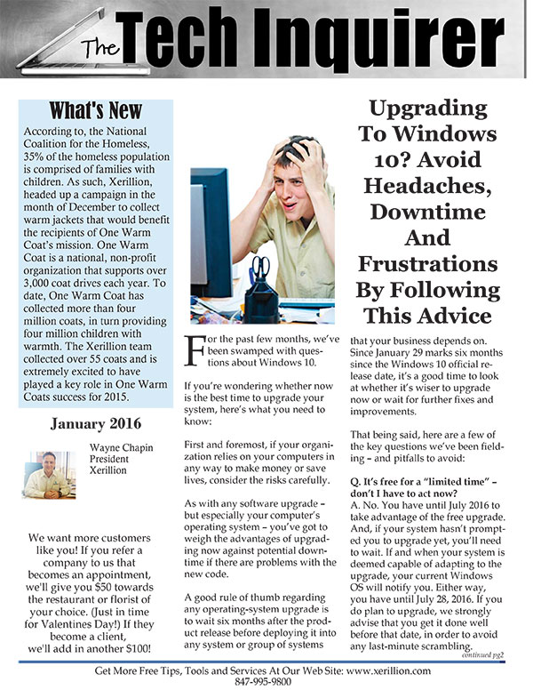 Newsletter - January 2016