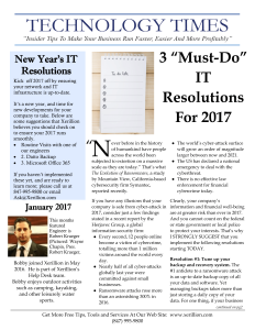 Newsletter - January